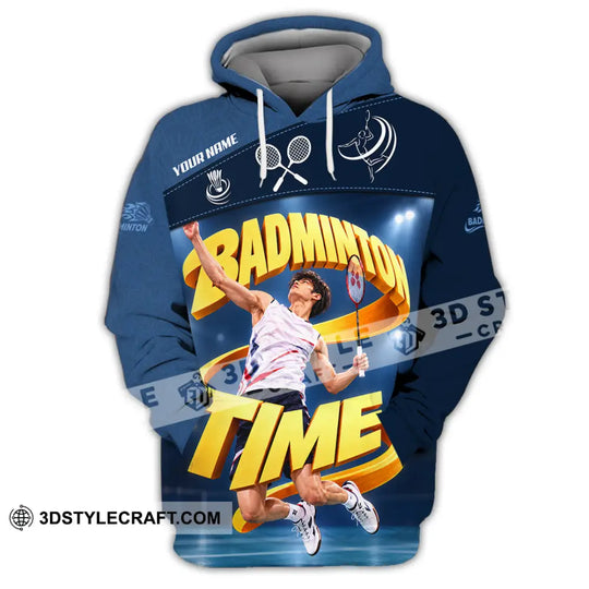 Unisex Shirt - Custom Badminton Time Shirt style option 2