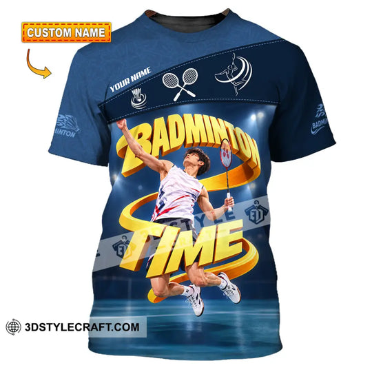 Unisex Shirt - Custom Badminton Time Shirt style option 1