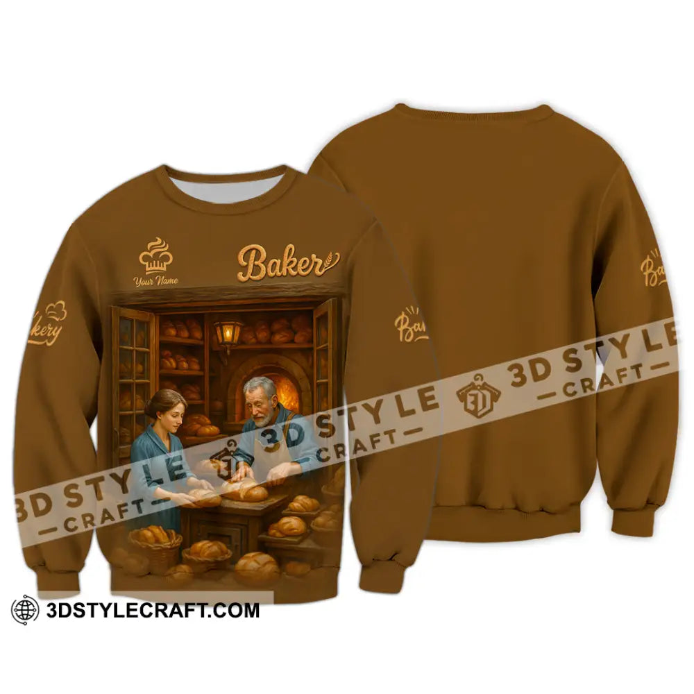 Unisex Shirt - Custom Baker Shirt Long Sleeve / S T-shirt