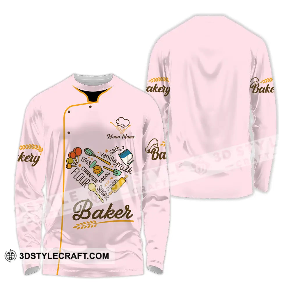 Unisex Shirt Custom Baker Shirt Long Sleeve Shirt / S T shirt