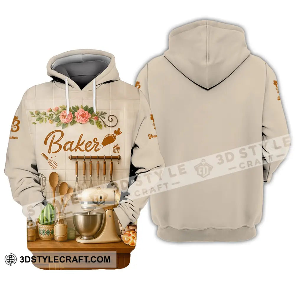 Unisex Shirt - Custom Baker Love Baking Shirt Hoodie / S T-shirt