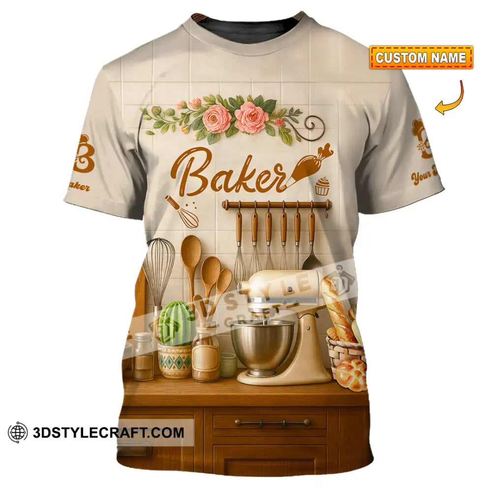 Unisex Shirt - Custom Baker Love Baking Shirt T-shirt