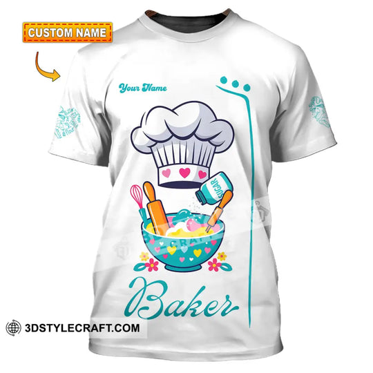 Unisex Shirt - Custom Baker Love Baking Shirt style option 1
