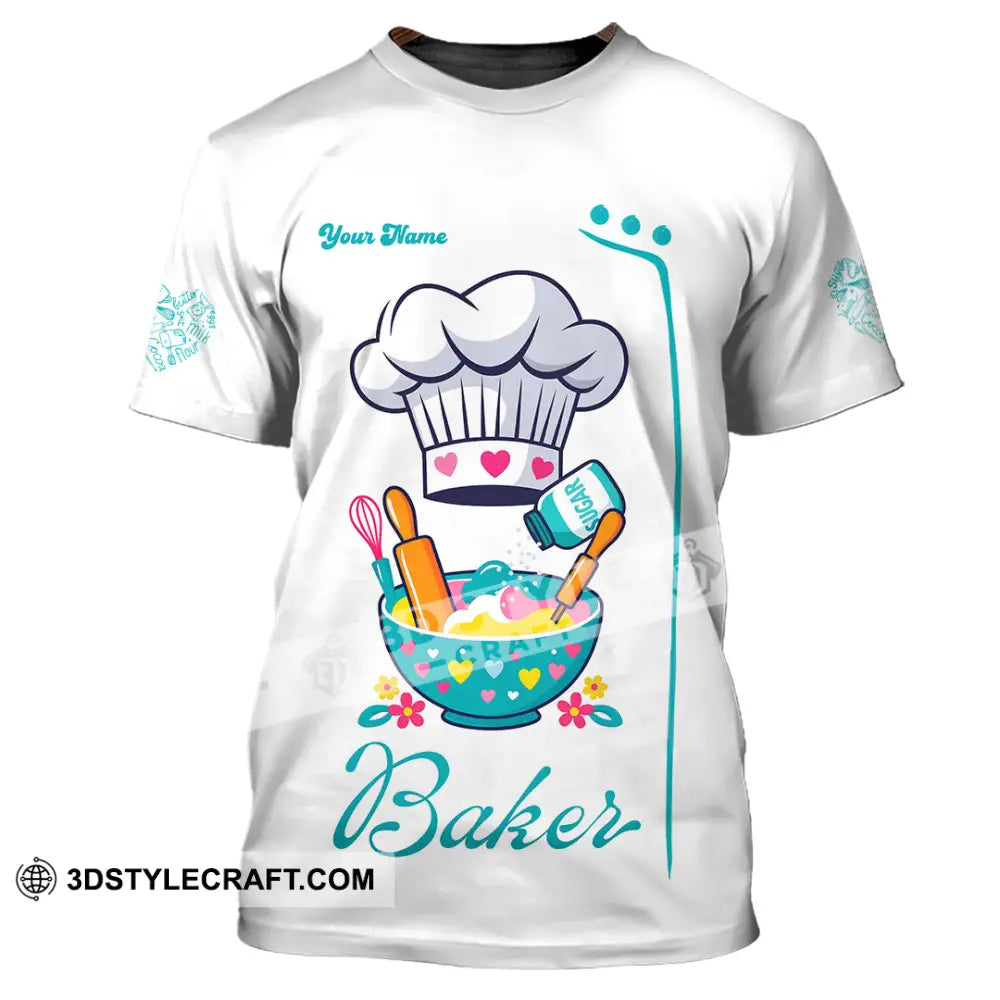 Unisex Shirt - Custom Baker Love Baking Shirt T-Shirt / S T-shirt