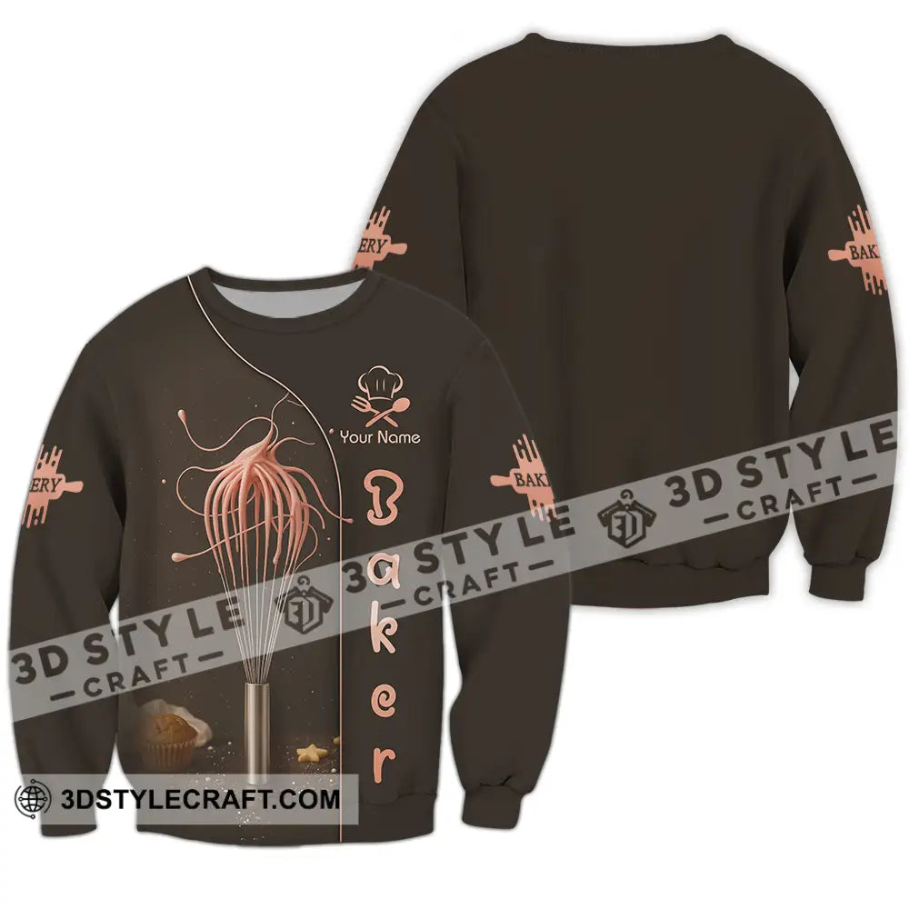 Unisex Shirt - Custom Baker Lover Shirt Long Sleeve / S T-shirt