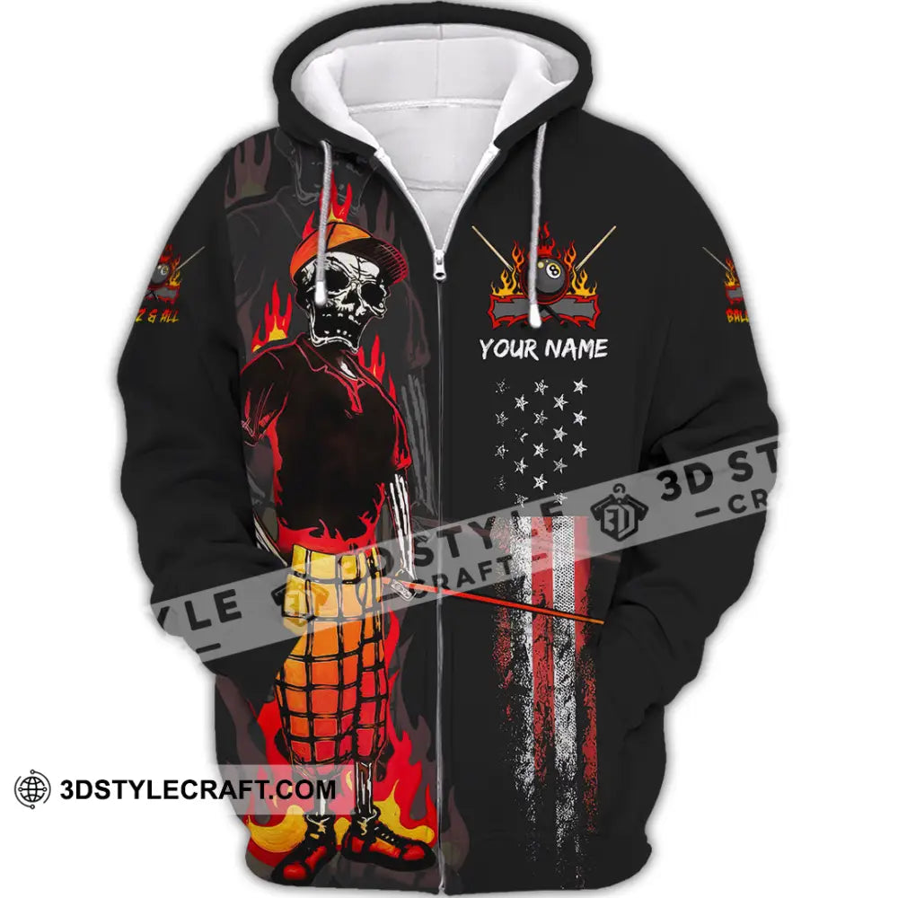 Unisex Shirt - Custom Ballz & All 3D Shirt Zipper Hoodie / S T-shirt