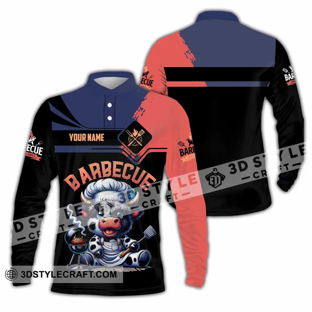 Unisex Shirt - Custom Barbecue Shirt Long Sleeve Polo / S T-shirt