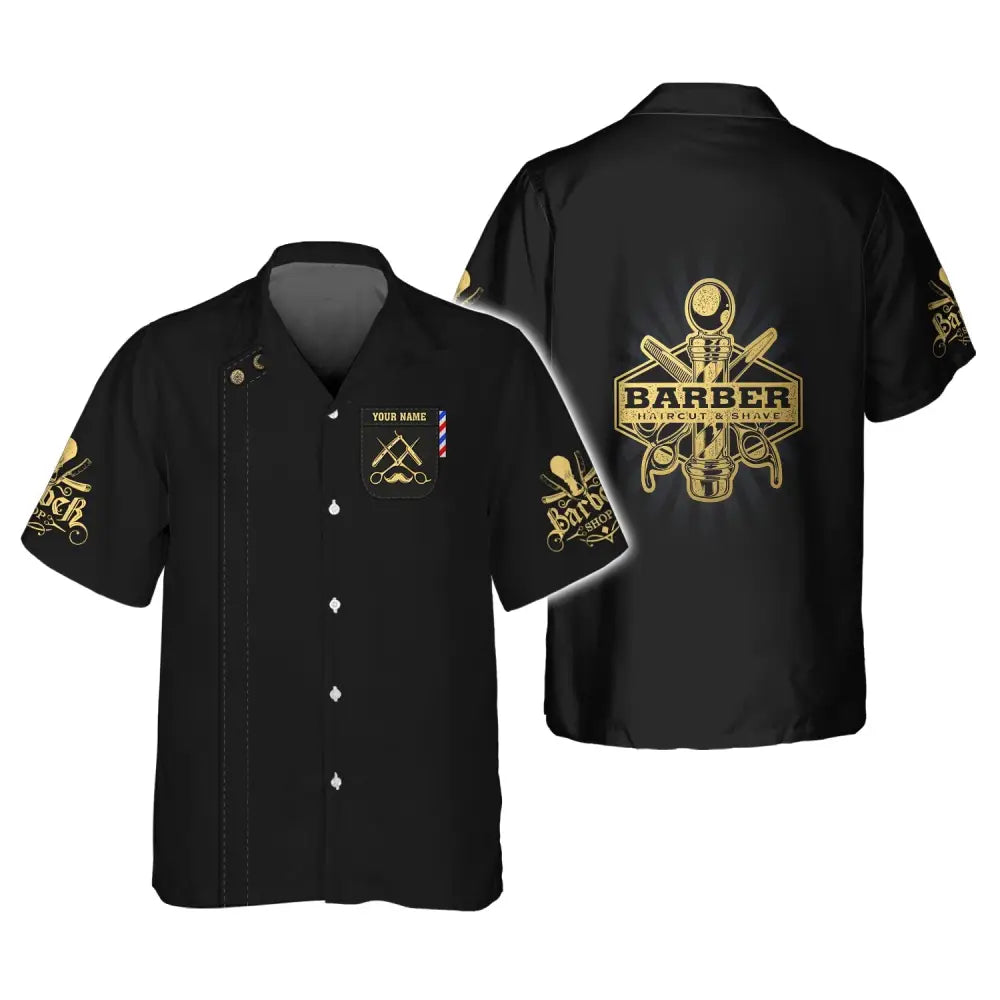 Unisex Shirt Custom Barber Personalized Name For Hairstylists T-Shirt