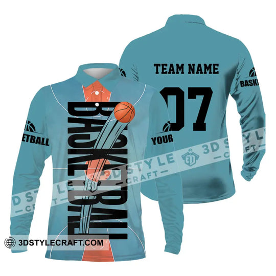 Unisex Shirt - Custom Basketball Blue Shirt style option 3