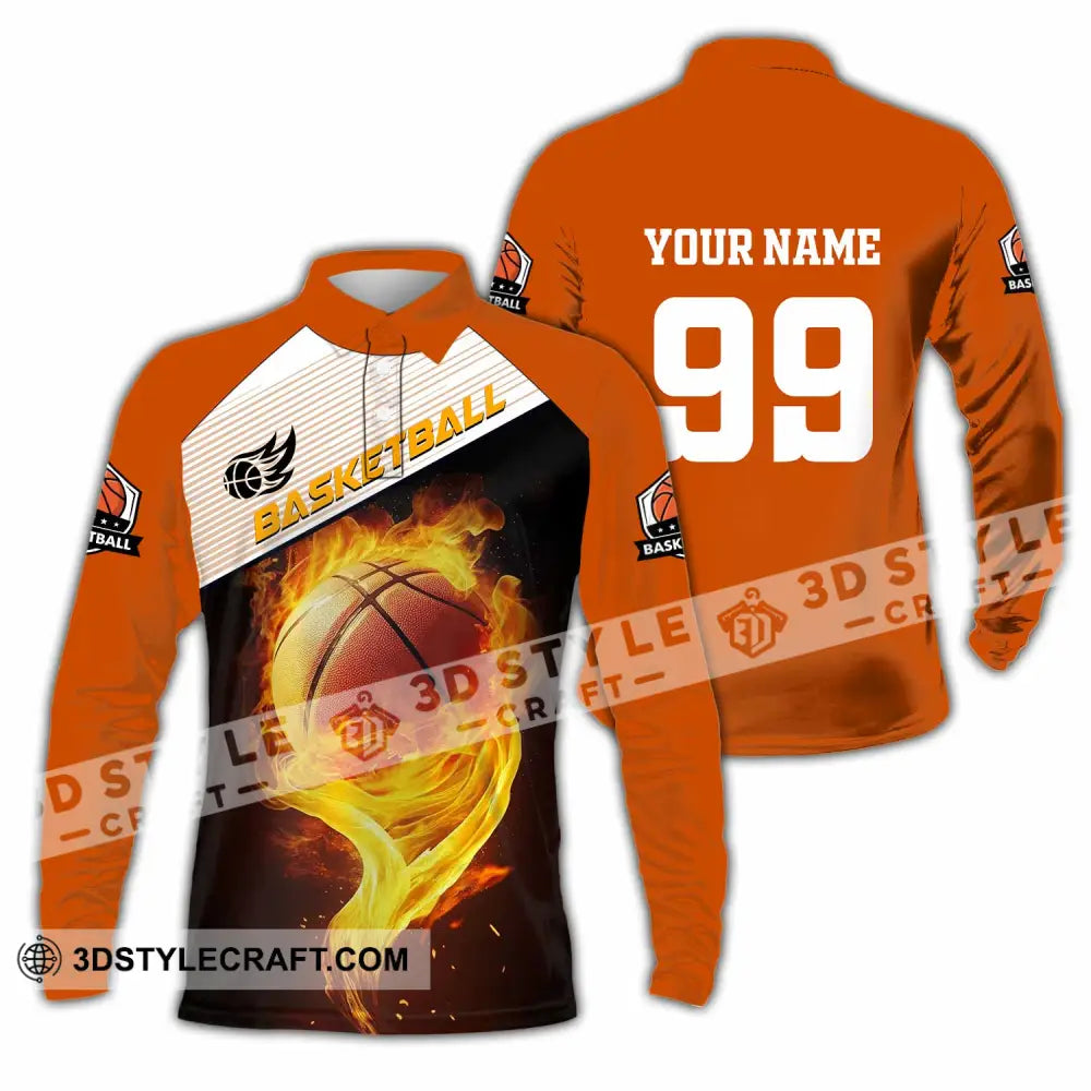 Unisex Shirt - Custom Basketball Shirt Long Sleeve Polo / S T-shirt