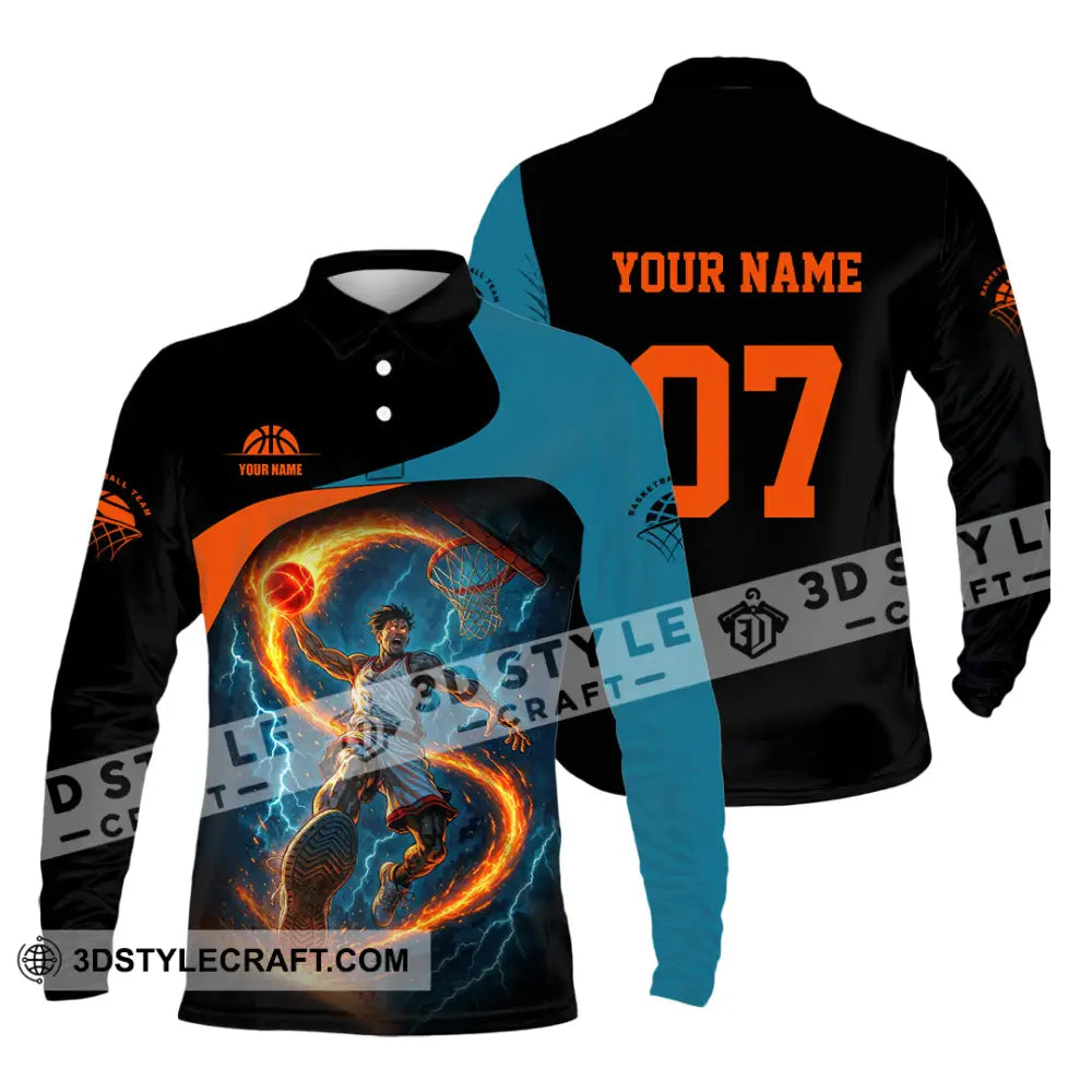 Unisex Shirt - Custom Basketball Shirt Long Sleeve Polo / S T-shirt