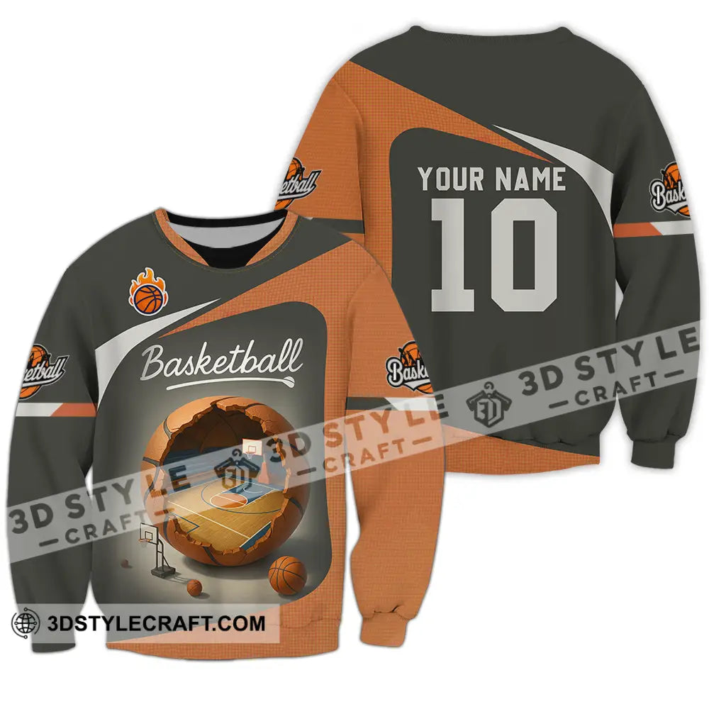 Unisex Shirt - Custom Basketball Shirt Long Sleeve / S T-shirt