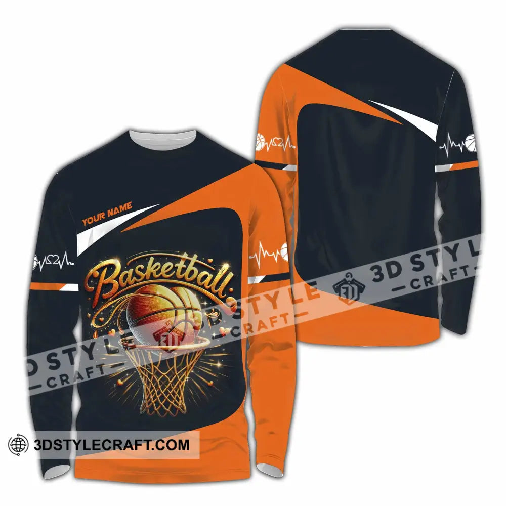 Unisex Shirt - Custom Basketball Shirt Long Sleeve Shirt / S T-shirt