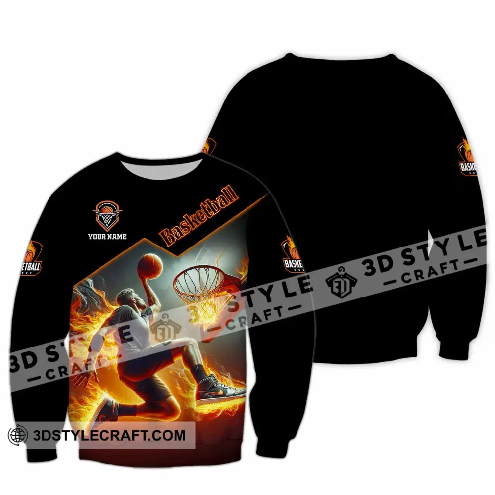 Unisex Shirt - Custom Basketball Player Shirt Long Sleeve / S T-shirt