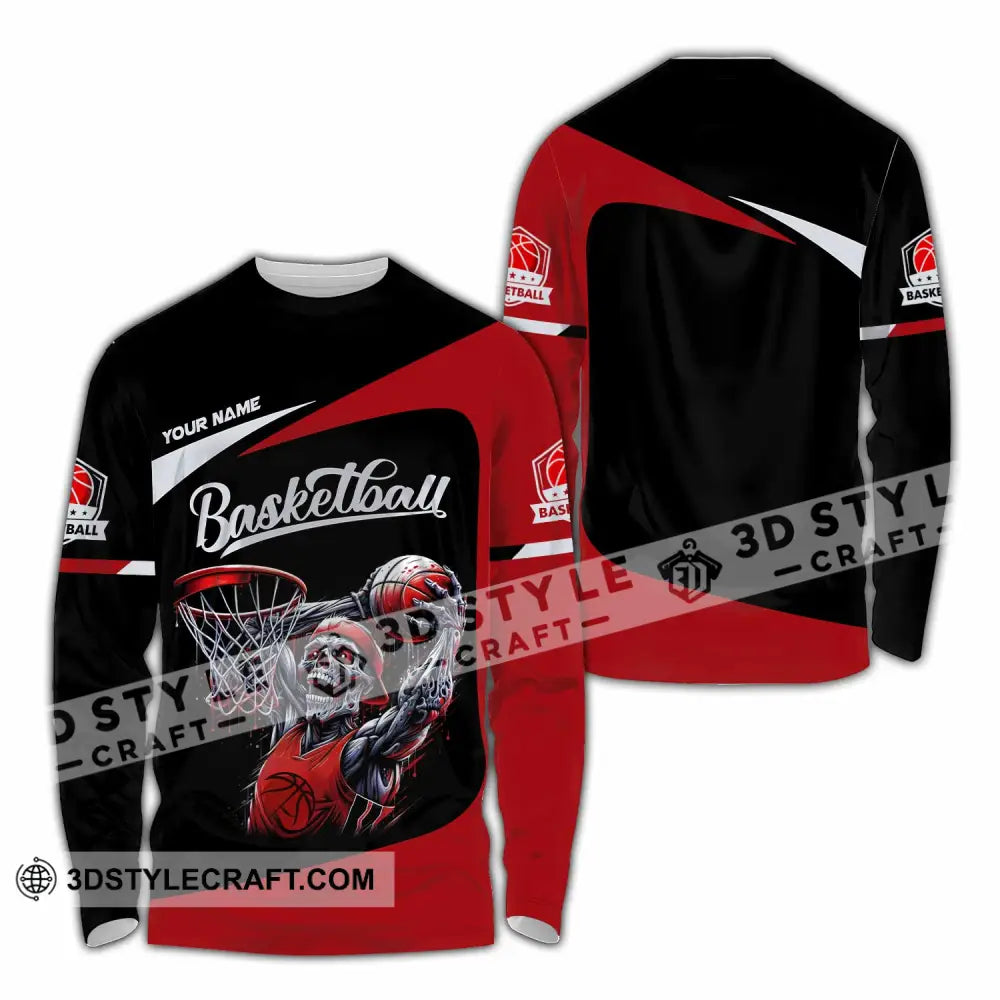 Unisex Shirt - Custom Basketball Sport Shirt Long Sleeve Shirt / S T-shirt
