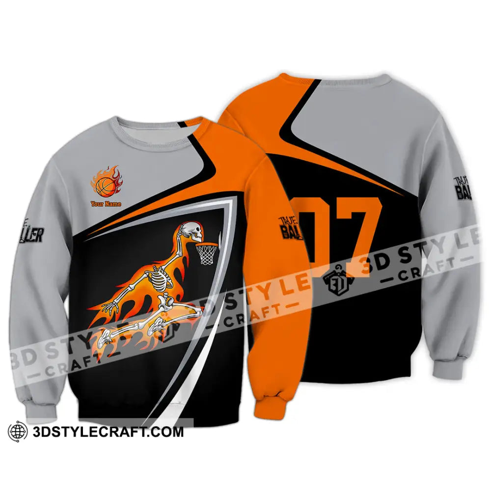 Unisex Shirt Custom Basketball Sport Shirt Long Sleeve / S T shirt