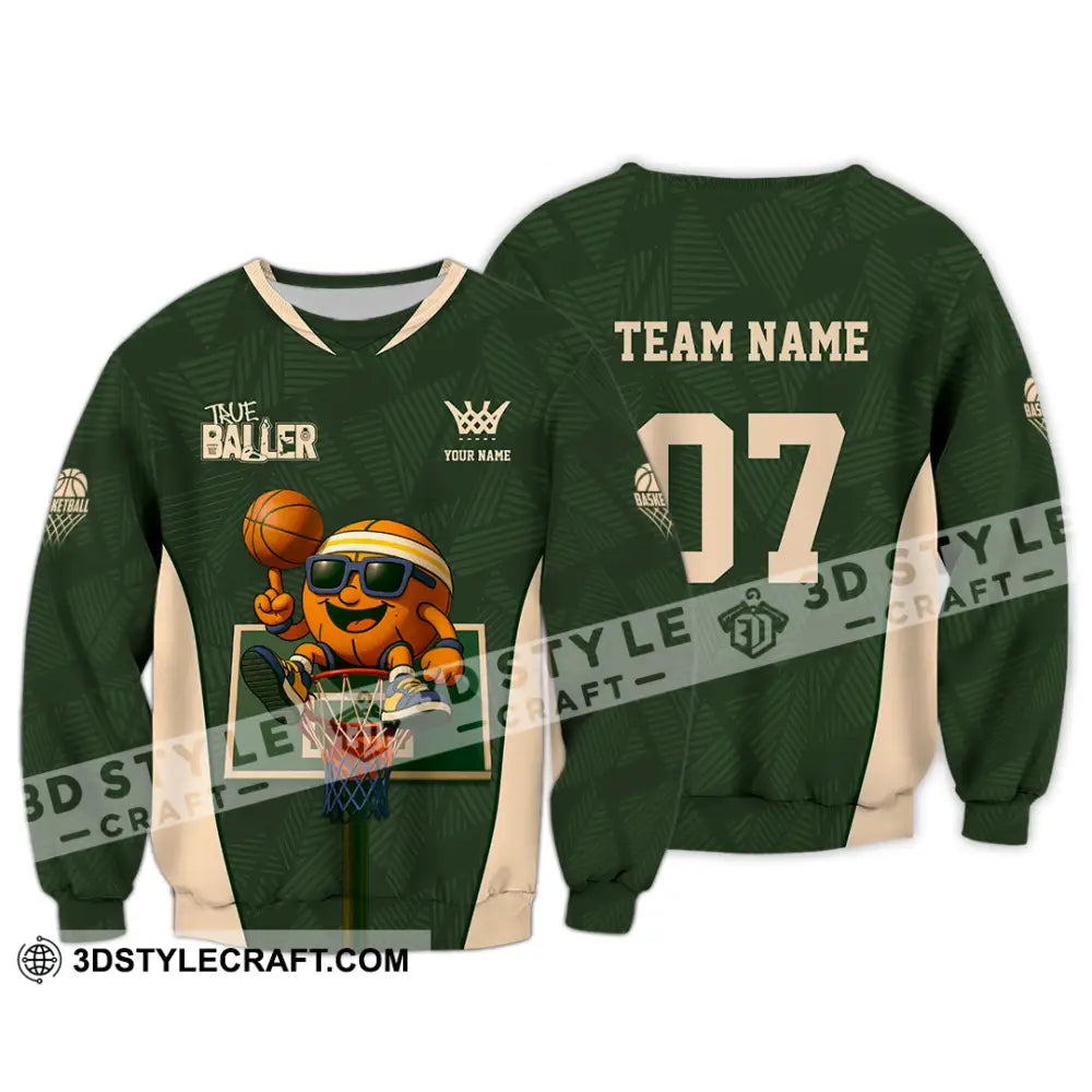 Unisex Shirt - Custom Basketball The Baller Shirt Long Sleeve / S T-shirt