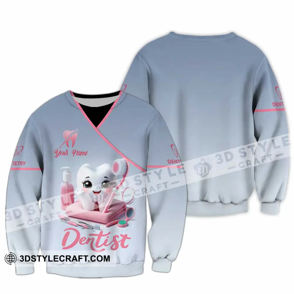 Unisex Shirt - Custom Beautiful Dentist Shirt Long Sleeve / S T-shirt