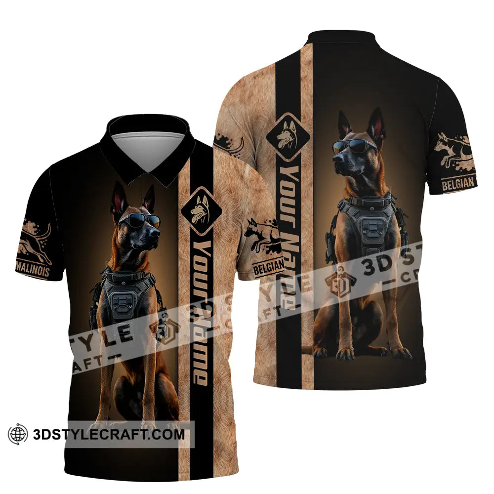 Unisex Shirt - Custom Belgian Malinois Pet Lover Shirt Polo Shirt / S T-shirt