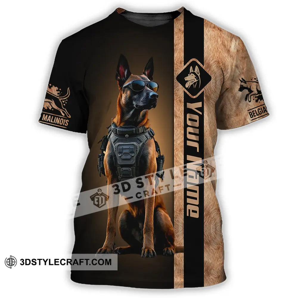 Unisex Shirt - Custom Belgian Malinois Pet Lover Shirt T-Shirt / S T-shirt