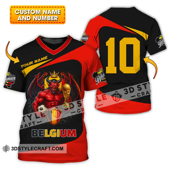 Unisex Shirt - Custom Belgium 3D Shirt style option 1