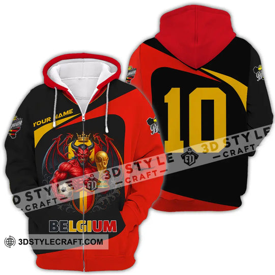 Unisex Shirt - Custom Belgium 3D Shirt style option 4