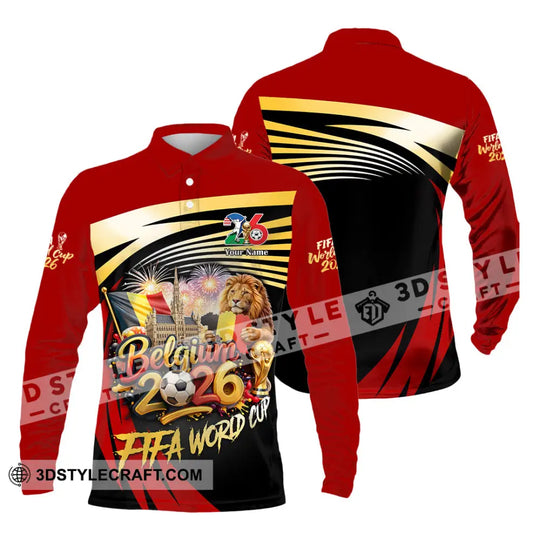 Unisex Shirt - Custom Belgium Fifa World Cup 2026 3D Shirt style option 4