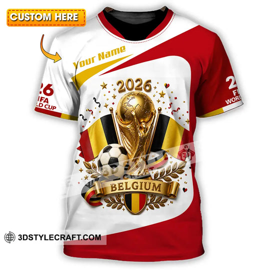 Unisex Shirt - Custom Belgium World Cup 2026 Shirt style option 1