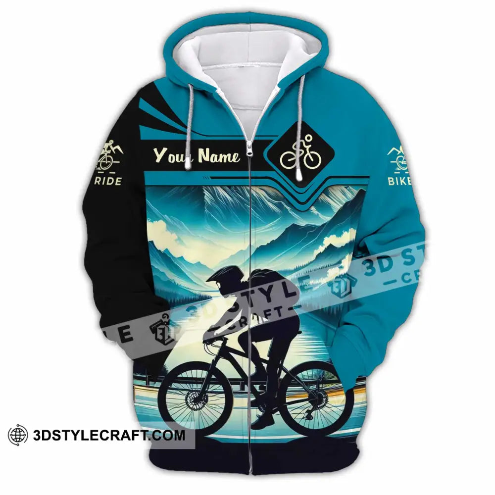 Unisex Shirt - Custom Bike Rider Shirt Zipper Hoodie / S T-shirt