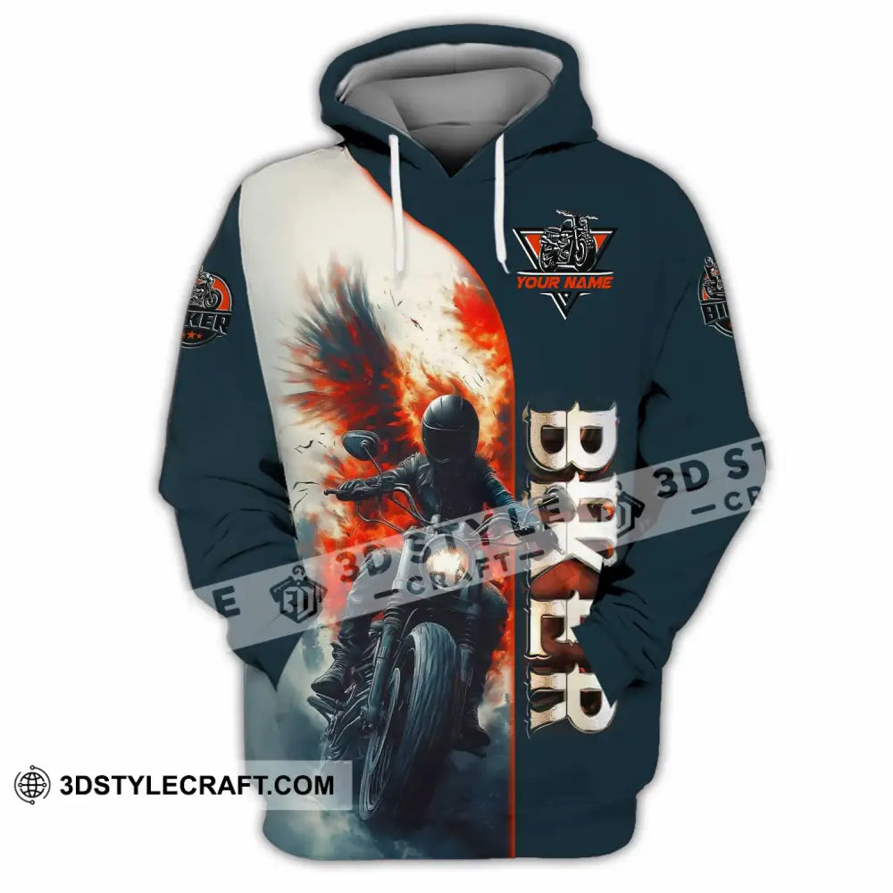 Unisex Shirt - Custom Biker 3D Shirt Hoodie / S T-shirt