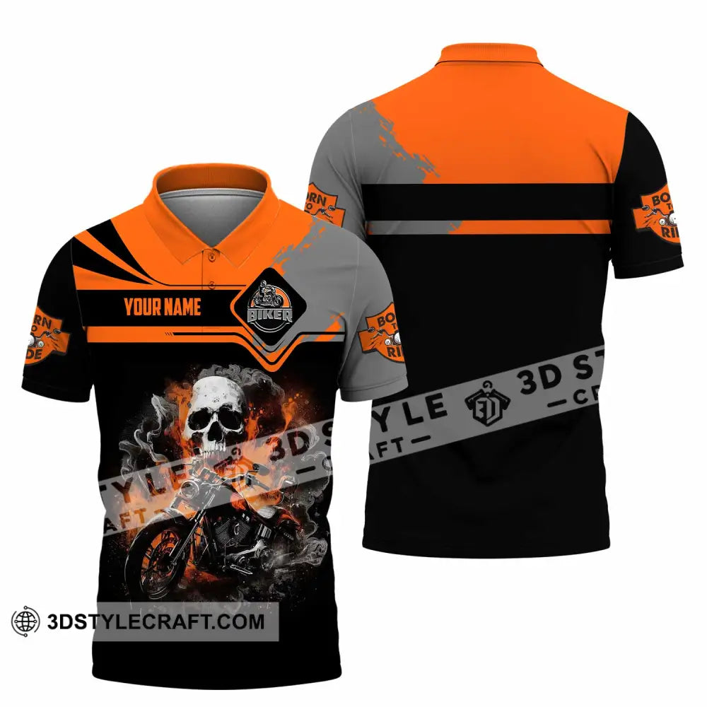 Unisex Shirt - Custom Biker 3D Shirt Polo Shirt / S T-shirt