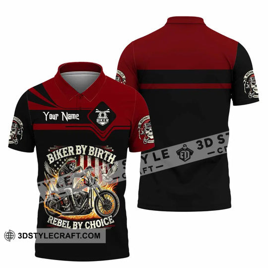 Unisex Shirt - Custom Biker By Birth Rebel By Choice Shirt style option 2