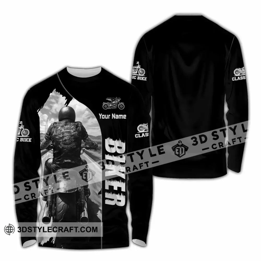 Unisex Shirt - Custom Biker Shirt - Long Sleeve Shirt / S - T-shirt