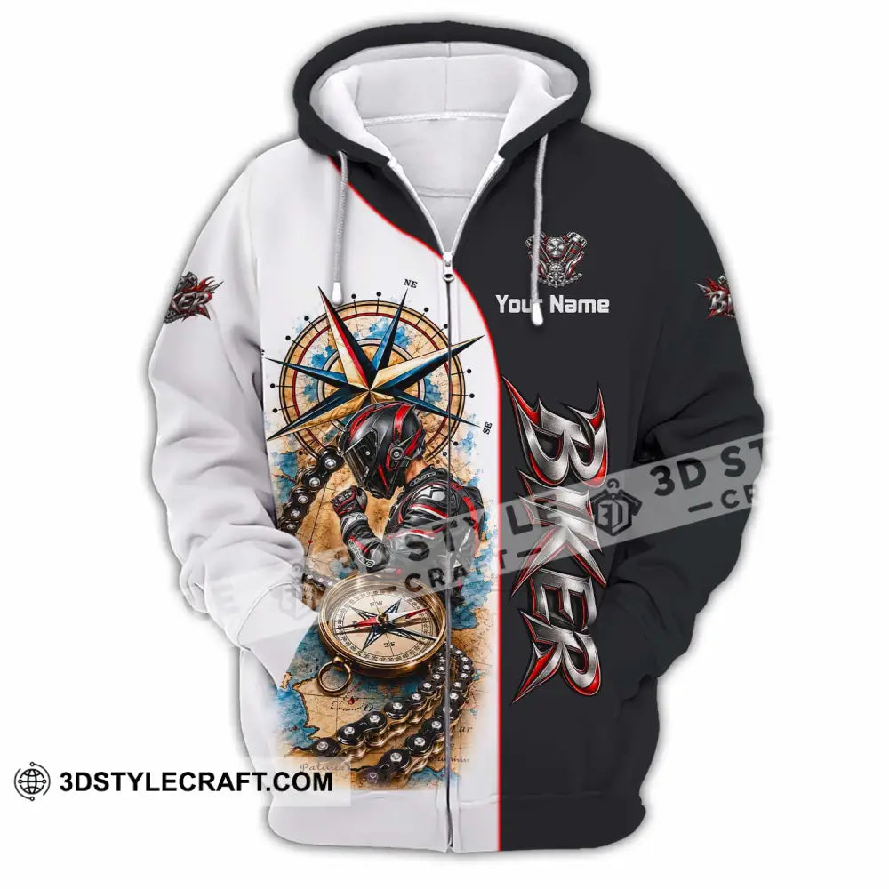 Unisex Shirt - Custom Biker Shirt - Zipper Hoodie / S - T-shirt