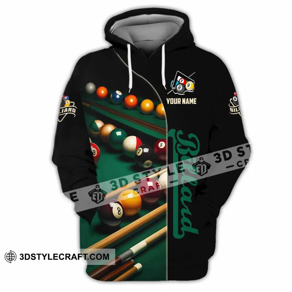 Unisex Shirt - Custom Billiard Lover Shirt Hoodie / S T-shirt