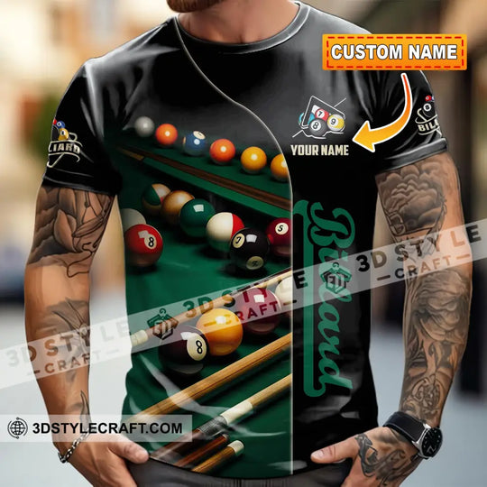 Unisex Shirt - Custom Billiard Lover Shirt style option 1
