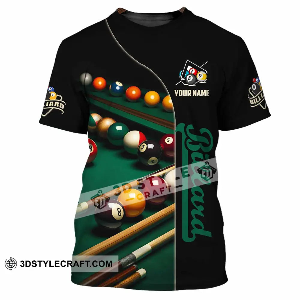 Unisex Shirt - Custom Billiard Lover Shirt T-Shirt / S T-shirt