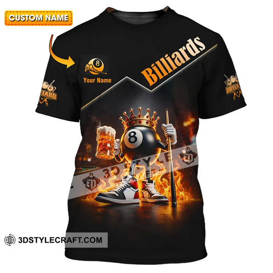 Unisex Shirt - Custom Billiards Lover 3D Shirt T-shirt