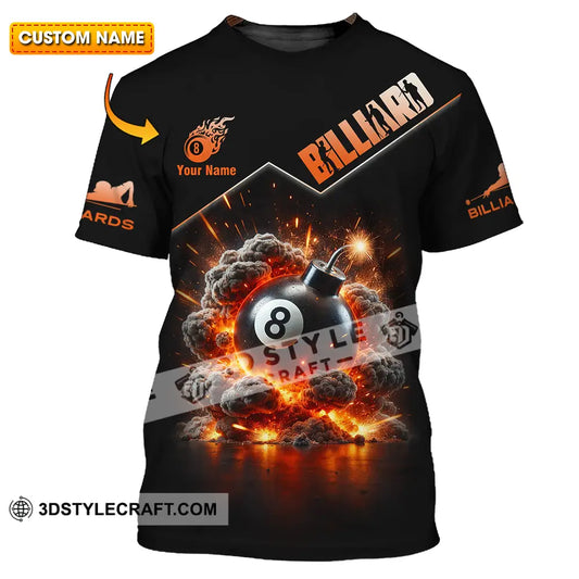 Unisex Shirt - Custom Billiards Lover 3D Shirt T-shirt