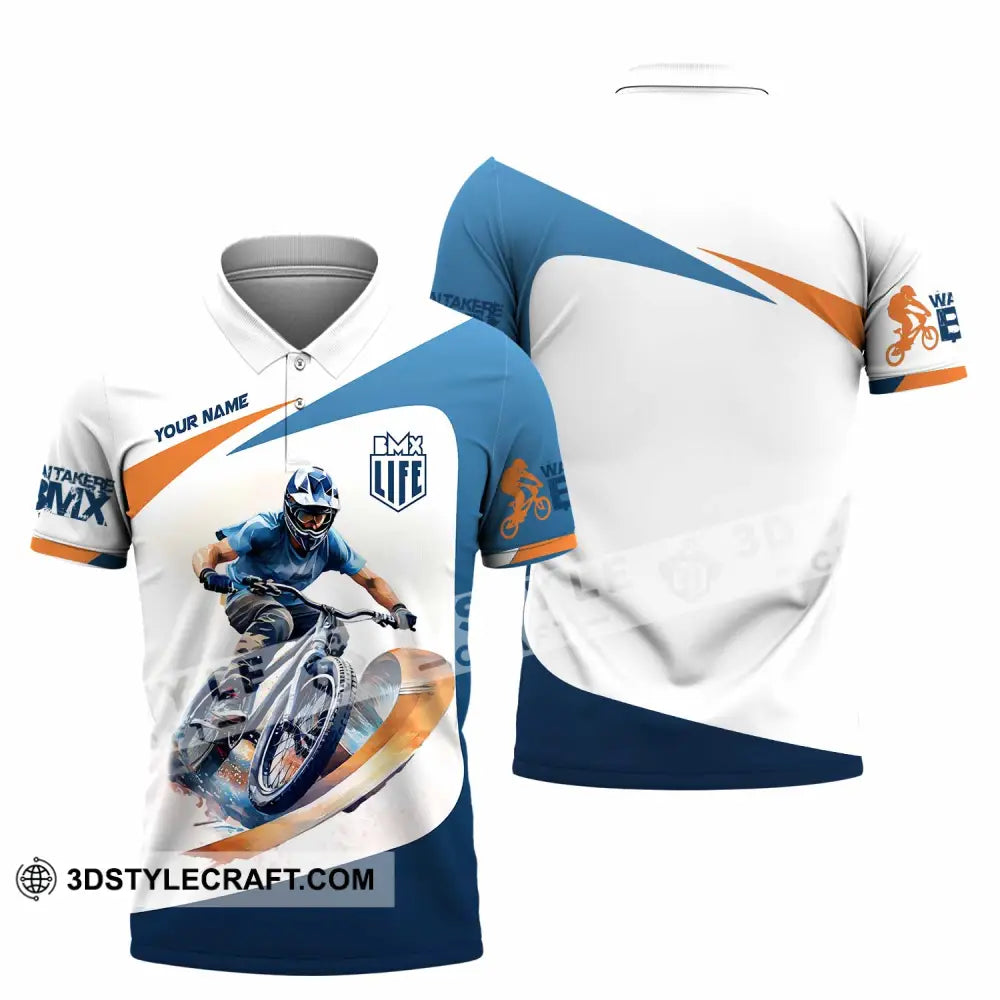 Unisex Shirt Custom BMX Race Bikes Shirt Polo Shirt / S T shirt