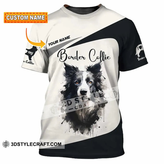 Unisex Shirt - Custom Border Collie 3D Shirt style option 1