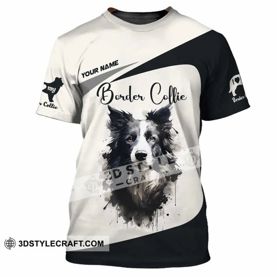 Unisex Shirt - Custom Border Collie 3D Shirt style option 2