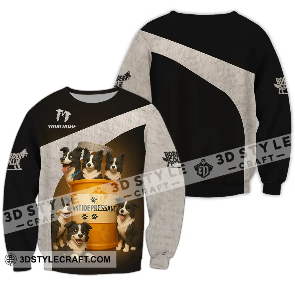 Unisex Shirt - Custom Border Collie Shirt Long Sleeve / S T-shirt