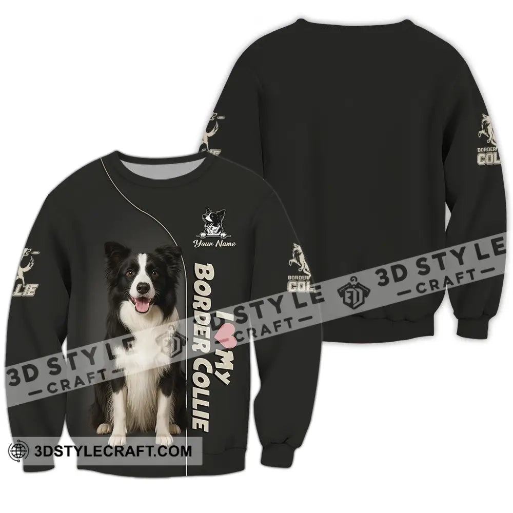 Unisex Shirt - Custom Border Collie Shirt Long Sleeve / S T-shirt