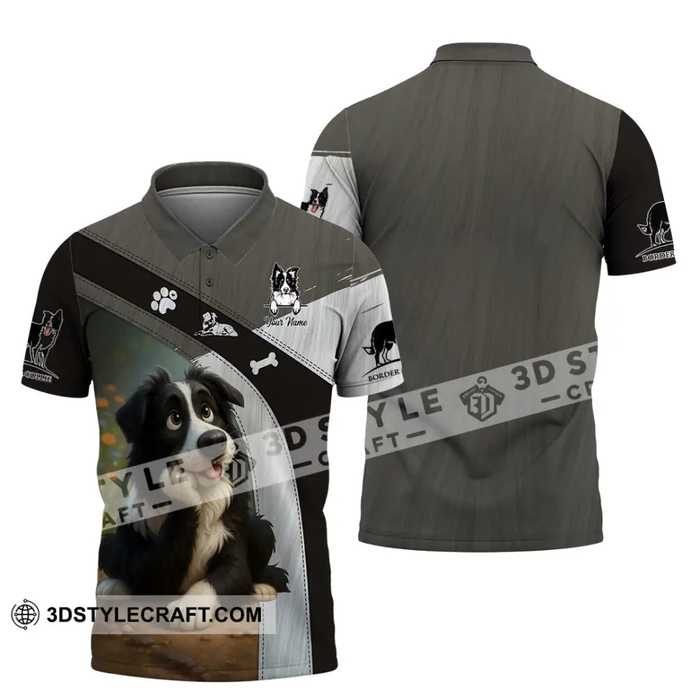 Unisex Shirt - Custom Border Collie Shirt Polo Shirt / S T-shirt