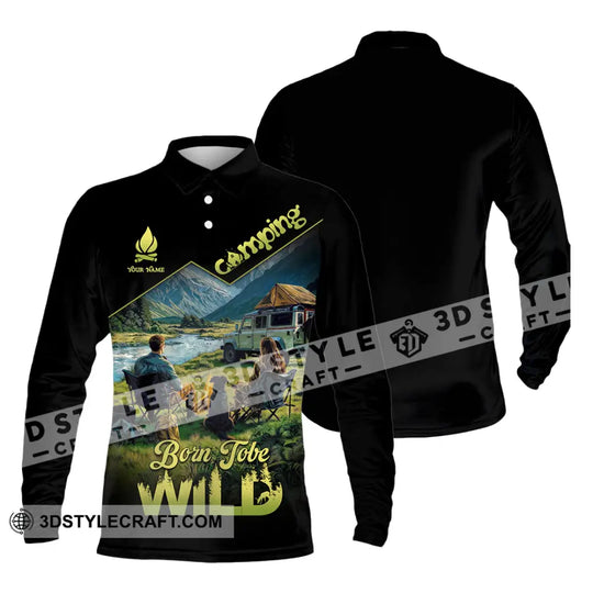 Unisex Shirt - Custom Born To Be Wild Camping Shirt style option 3