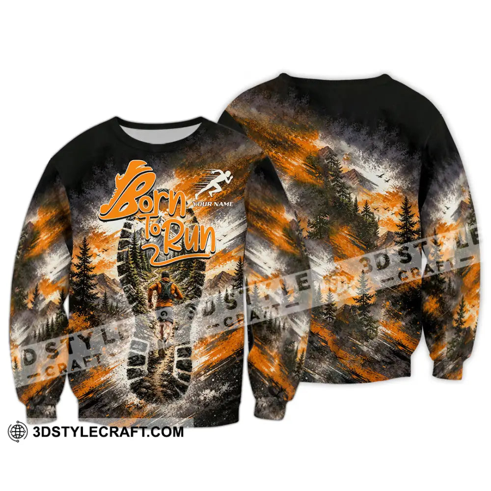 Unisex Shirt - Custom Born To Run Shirt - Long Sleeve / S - T-shirt