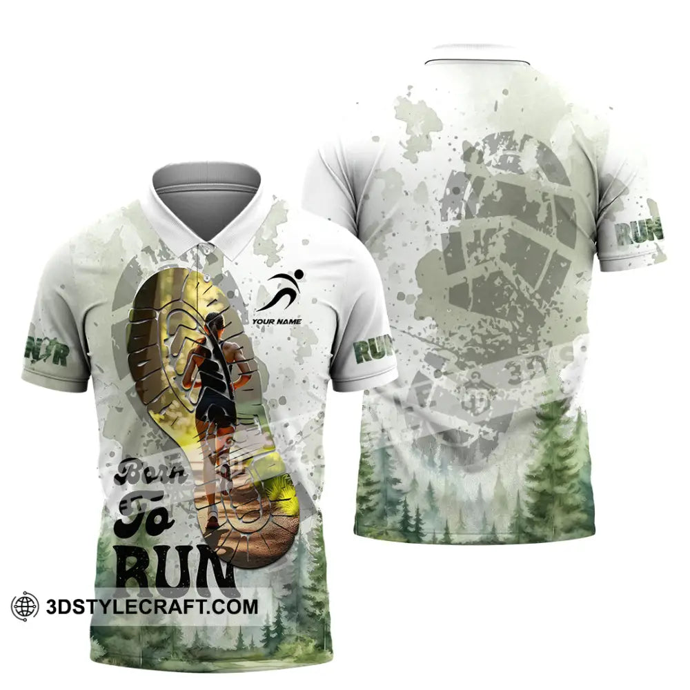 Unisex Shirt - Custom Born To Run Shirt Polo Shirt / S T-shirt