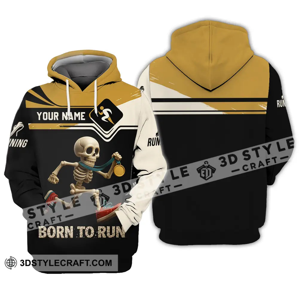 Unisex Shirt - Custom Born To Run Running Lover Sport Shirt Hoodie / S T-shirt