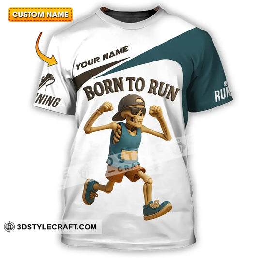 Unisex Shirt - Custom Born To Run Running Lover Sport Shirt T-shirt